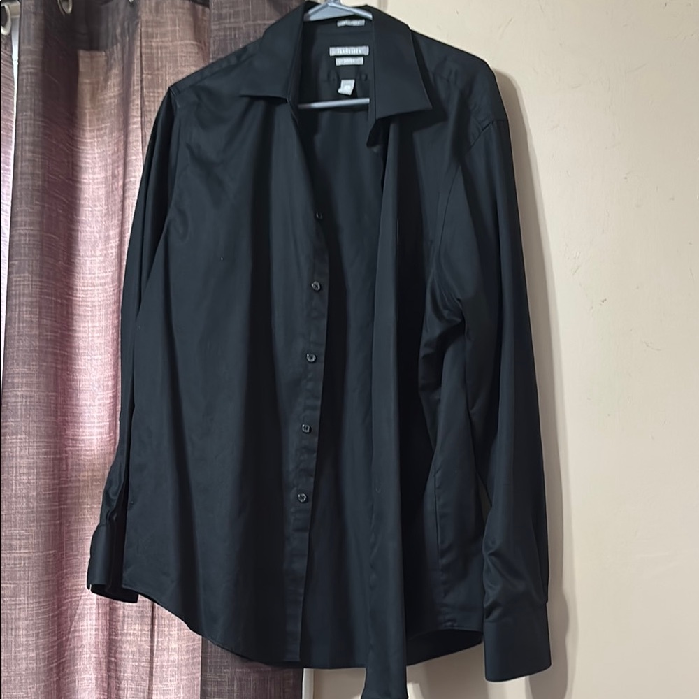 Van Heusen Black Dress Shirt